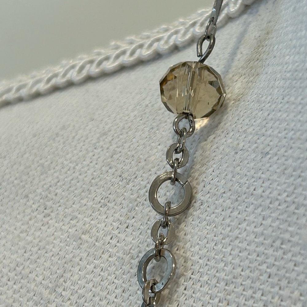 Loft Silver and Blue Beaded Necklace - Picture 2 of 7
